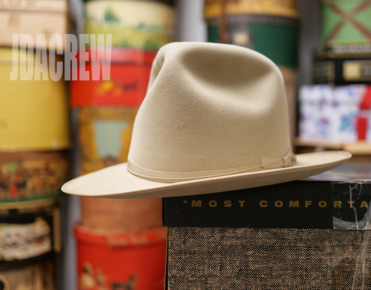 STETSON ステットソニアン ベージュ　ハット復刻リプロ ステットソン 1950s オープンロード 3X ベージュ ヴィンテージフェドラ