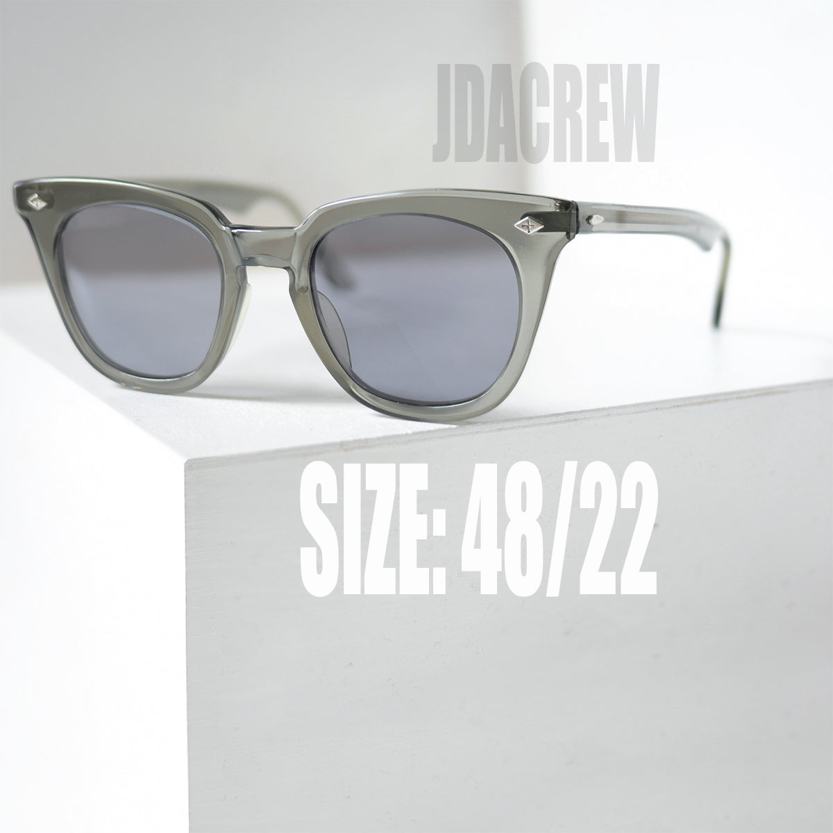 CALEE - VINTAGE TYPE CIRCLE METAL GLASSES (SILVER / GREEN