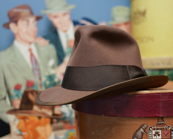 ROYAL STETSON 1950s ステットソン WHIPPET ブラウン ヴィンテージハット