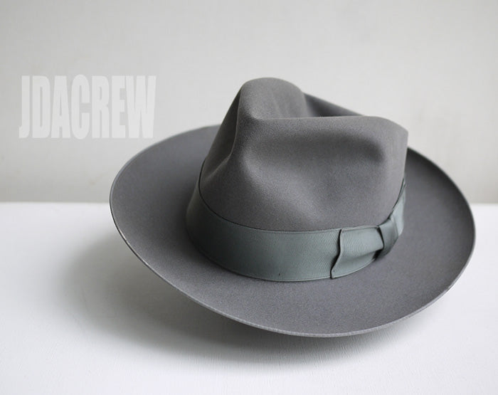 ゴッドファーザー BORSALINO ホンブルグハット 58cm グレー - ハット