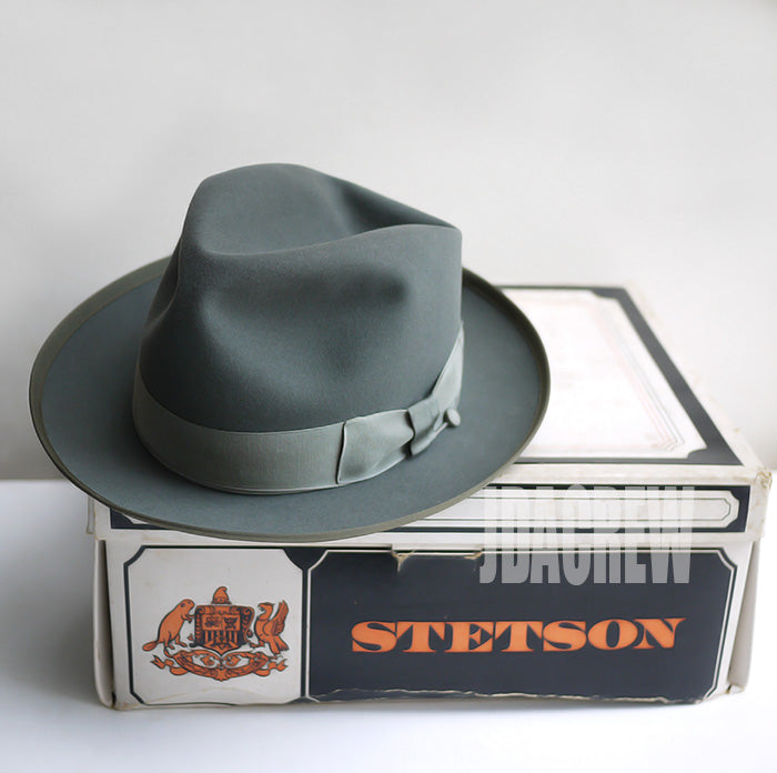 STETSON St.Regisホンブルググレービンテージハット