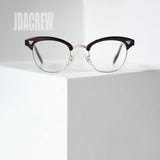 American Optical Influential vintage browline glasses 12KGF brownstone made in USA 1950s