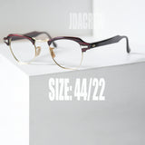 1950-60年代 Bausch & Lomb ボルリム  12KGF金張りフレーム レッドウッド 44/22 デッドストック品の全体像