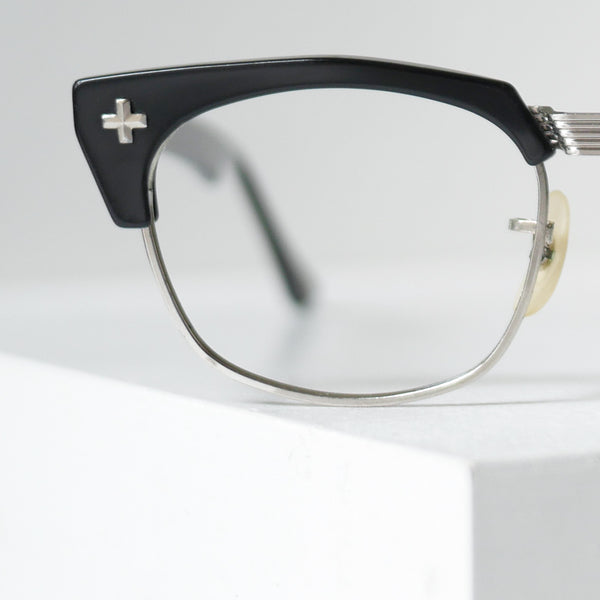 B&L ボシュロム Z87 セーフティーグラス アメリカ製ヴィンテージメガネ ブロー型 アップ画像