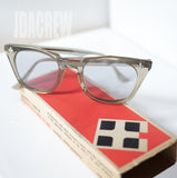 1960年代 Bausch & Lomb Z87 セーフティーグラス スモークグレー ホーンリム USA製 ヴィンテージ眼鏡 デッドストック