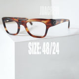 ミッドセンチュリーデザインが特徴の KOC ウェリントン アンバー フランス製ヴィンテージメガネ