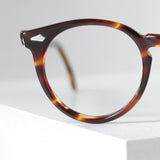 1960年代 Liberty社製 フルヴュー2500 アンバー ホーンリム ヴィンテージ眼鏡 フルリムフレーム アメリカ製 デッドストック