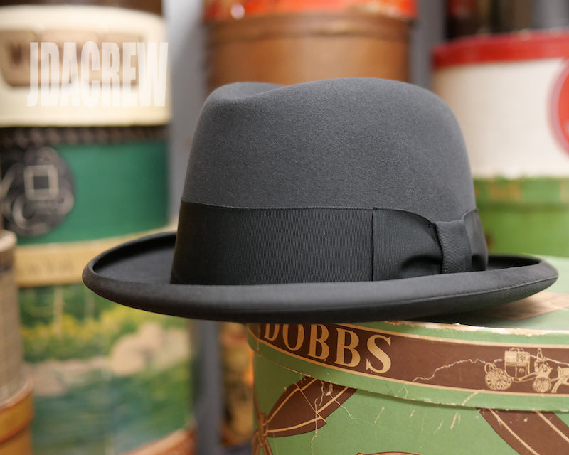 Cavanagh USAヴィンテージ ホンブルグハット グレー Mサイズ 1940年代Royal Deluxe Stetson 