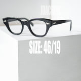 1950〜60年代ヴィンテージ Bausch & Lomb 880 ブラック メガネフレーム 46/19 USA製 デッドストック モダンスタイル