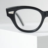 1950〜60年代ヴィンテージ Bausch & Lomb 880 ブラック メガネフレーム 46/19 USA製 デッドストック モダンスタイル