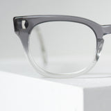 70年代ヴィンテージメガネ Liberty ホーンリムウェリントン型 9PAR 48/22 アメリカ製 アップ画像