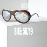 Paris-Sol 1970年代製 スキーサングラス アビエーター ブラウントリコロール ヴィンテージアビエーター