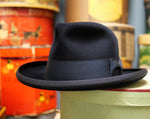 1950年代 Able The Hatter製 ヴィンテージホンブルグハット ミッドナイトブルー 7 1/4 (58.7cm) デッドストック USA製