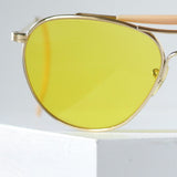 1970年代 アメリカンオプティカル HAZEMASTER アビエーターサングラス イエローレンズ ヴィンテージ デッドストック