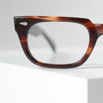 USS PI USセーフティー グラス ブラック ホーンリム ヴィンテージ メガネ