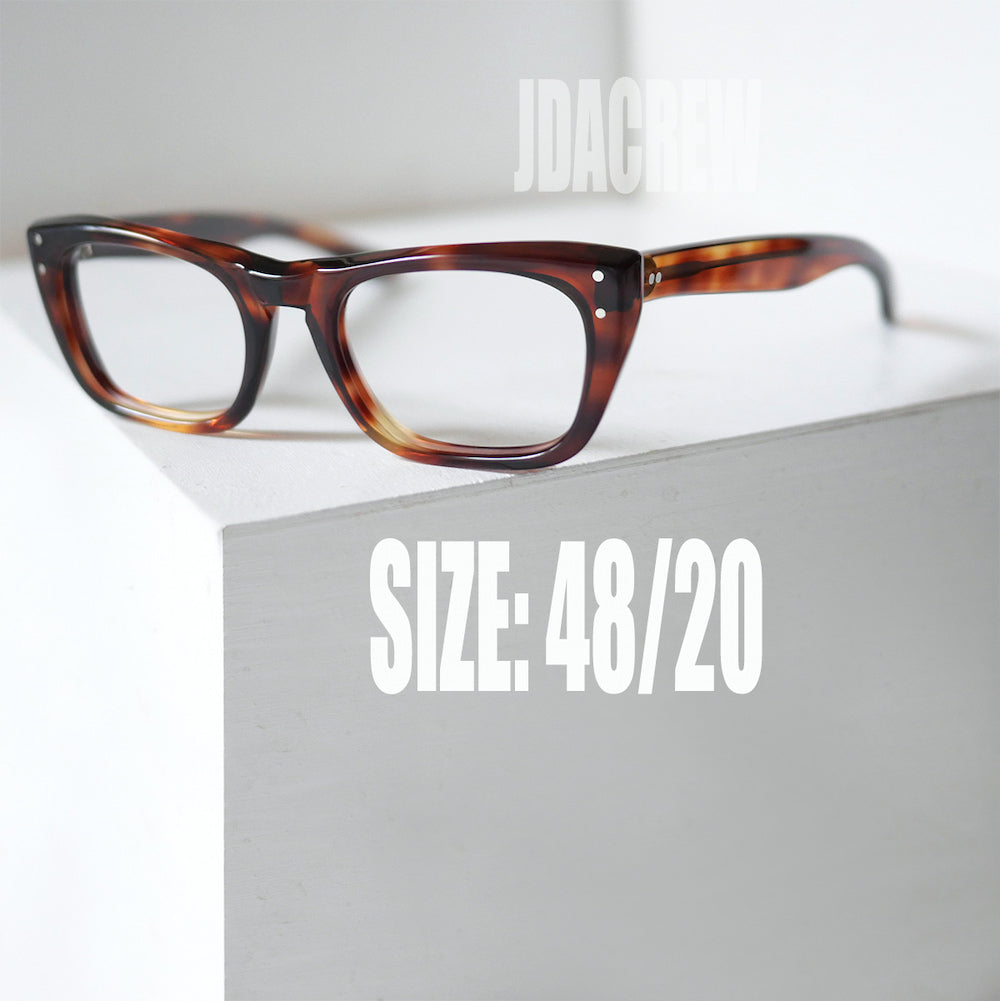 American Optical Ph.D.】1960s ヴィンテージ眼鏡 デミアンバー 極太