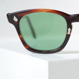1960-1970年代製アメリカンオプティカル（American Optical）のヴィンテージセーフティーサングラス、FLEXI-FITのアンバーカラー