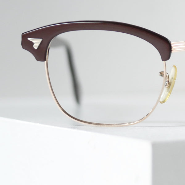 アメリカンオプティカル 1950–60年代 サーモント 12KGF ブロー眼鏡 デッドストック