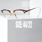 AO Sirmont Vintage Glasses Made in USA 1950s Amber Combination Frame