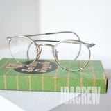 1950-1960年代 American Optical ヴィンテージフルヴューセーフティーメガネ シルバークローム 45/23 デッドストック USA製