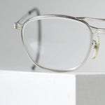 1960〜70年代 American Optical ヴィンテージ セーフティーメタル眼鏡 クロームシルバー 48/24 デッドストック USA製
