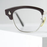 1960年代 American Optical Z87 コンビネーション ブローフレーム ヴィンテージ セーフティーグラス ブラウン