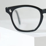 1960年代 ヴィンテージ American Optical Z87 ブラック セーフティーメガネ ホーンリムウェリントン