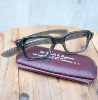 American Optical AO スクエア スモークグレー 44/22 ヴィンテージ メガネ
