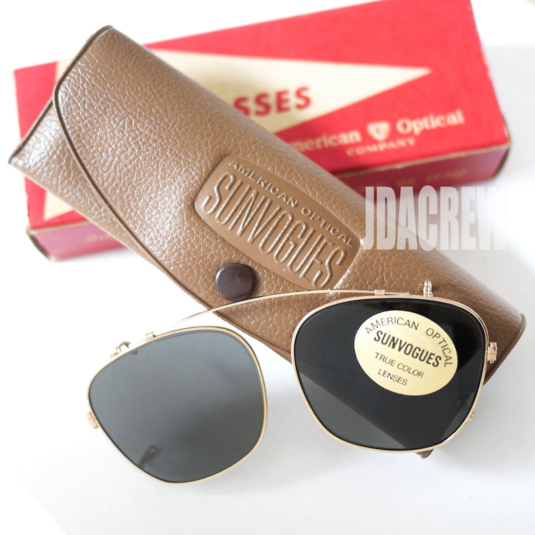 American Optical クリップオン グレー 48 ヴィンテージ DEADSTOCK