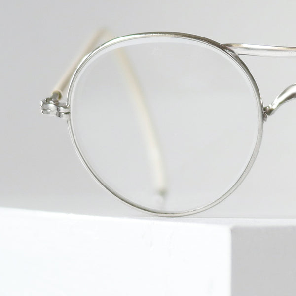 【American Optical】アメリカンオプティカル スペクタクル・ メタルラウンド 48/26 ヴィンテージ