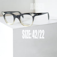 【American Optical】アメリカンオプティカル オーバーサイズリベット・ブラックフェード 42/22  ヴィンテージ