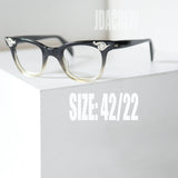 【American Optical】アメリカンオプティカル オーバーサイズリベット・ブラックフェード 42/22  ヴィンテージ