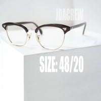 【American Optical】アメリカンオプティカル 12KGF インフルエンシャル・ブラウンウォルナッツ 48/20 ヴィンテージ