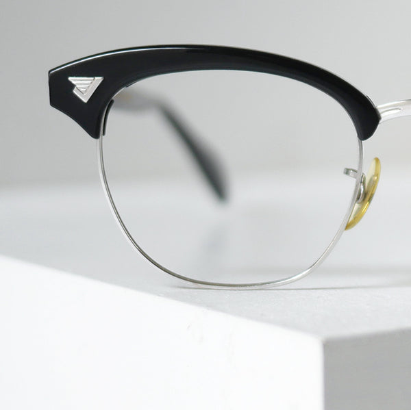 【American Optical】アメリカンオプティカル 12KGF インフルエンシャル・ブラック 48/22 ヴィンテージ