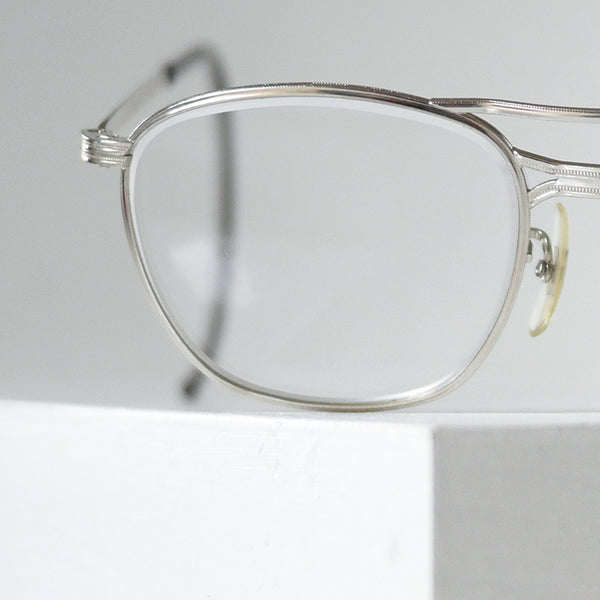 【American Optical】アメリカンオプティカル  セーフティー・メタルクローム 48/24 ヴィンテージ