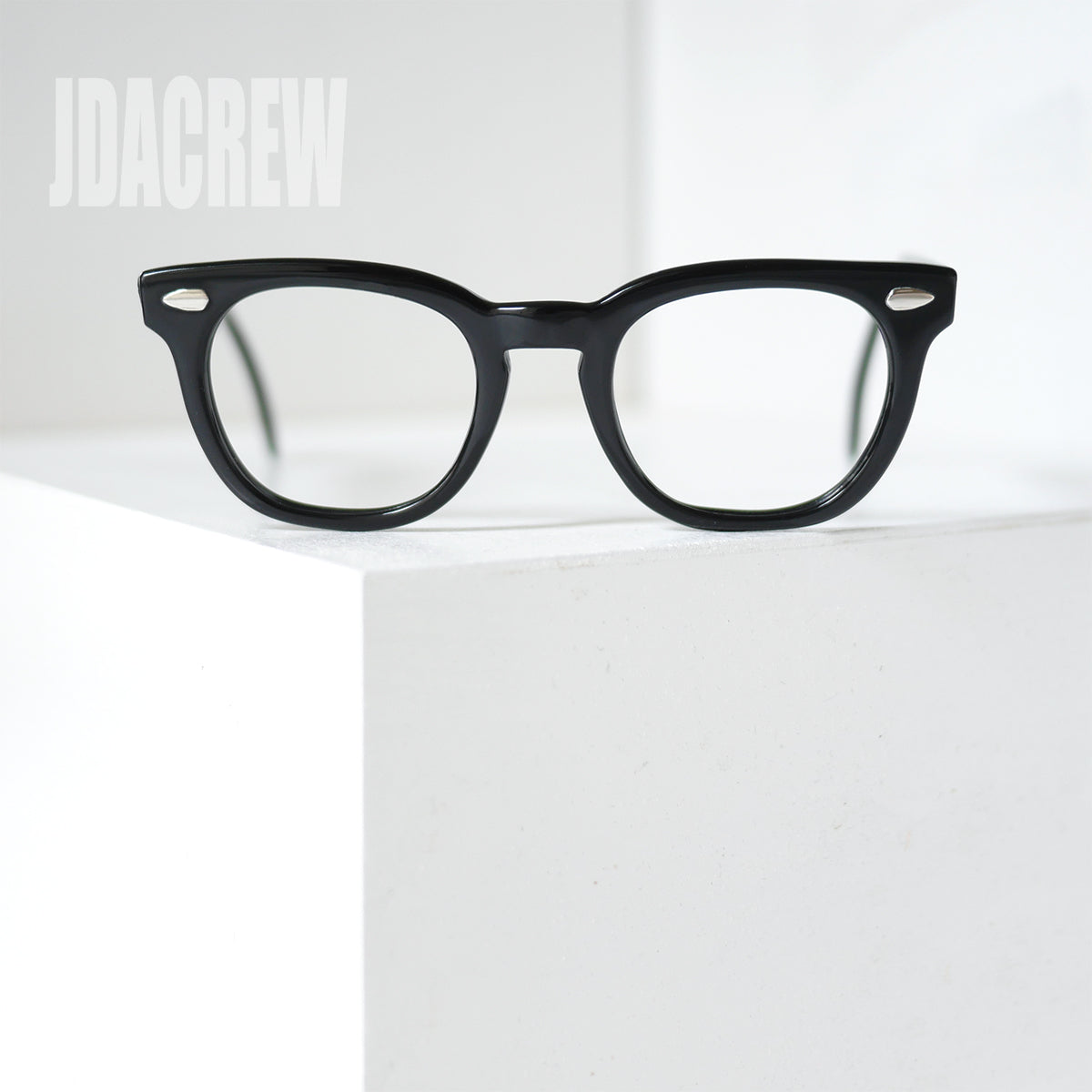 アメリカンオプティカル モダンタイムス ブラック ホーンリム 46/24