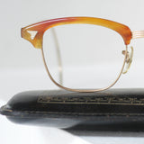 【American Optical】アメリカンオプティカル 12KGF サーモント・ハニーアンバー 44/24 ヴィンテージ