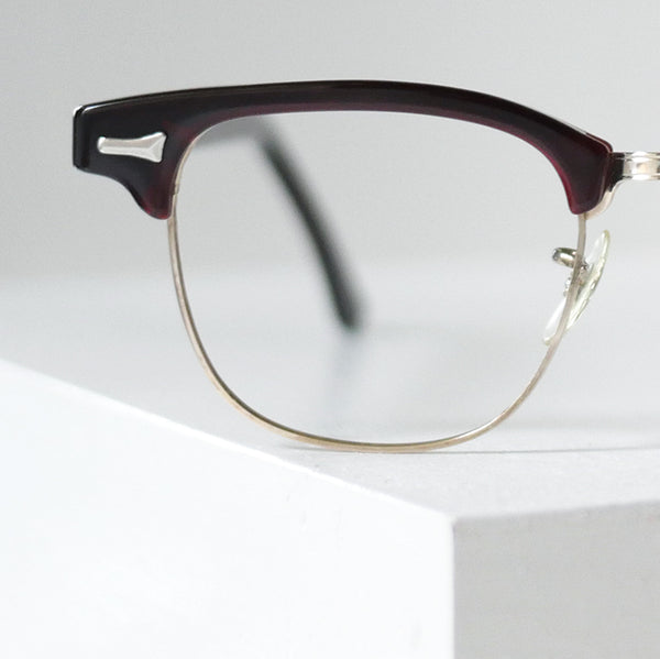 1970年代 Art Craft クラブマン ヴィンテージ ブロー型コンビネーションフレーム メガネ USA製 デッドストック