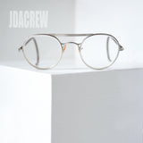 1960年代 ボシュロム製 ヴィンテージ セーフティーゴーグル型メタルラウンドメガネ 48-22