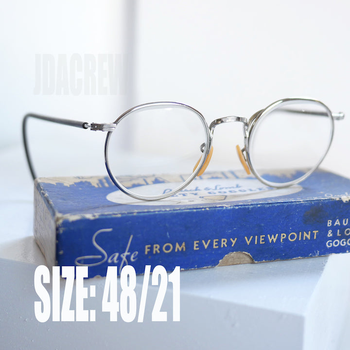 ヴィンテージ メガネ ボシュロム Ｂ&Ｌ ラウンド 金張り 12KGF M126 ヴィンテージ メガネ ボシュロム B&L ラウンド 金張り 12KGF