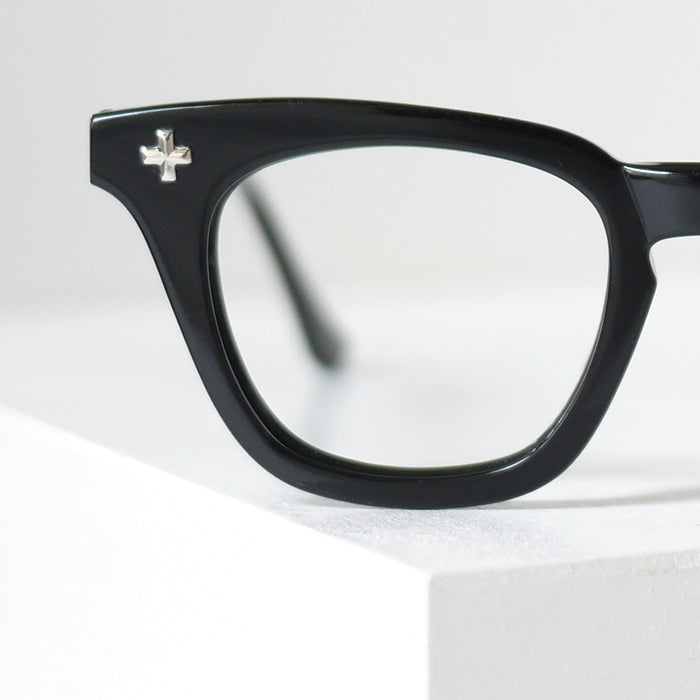 ボシュロム Z87 クロスヒンジ ブラック 46/18 vintage USA ボシュロム B&L ブラック サングラス セーフティー ビンテージメガネ