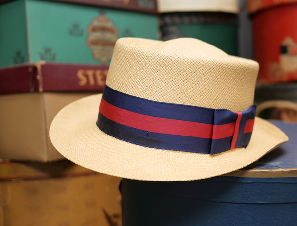 1960年代 Brooks Brothers製 ヴィンテージパナマハット ナチュラルカラー 7 1/2 (59cm) イタリア別注 高級ドレスハット