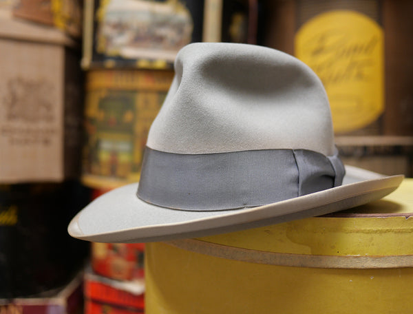 【Royal Deluxe Stetson】1950's ロイヤルデラックスステットソン・ライトグレー (58.2cm) ヴィンテージ