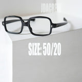 フランス製 ヴィンテージメガネ スクエア型 ブラックフレーム 50/20 サイズ