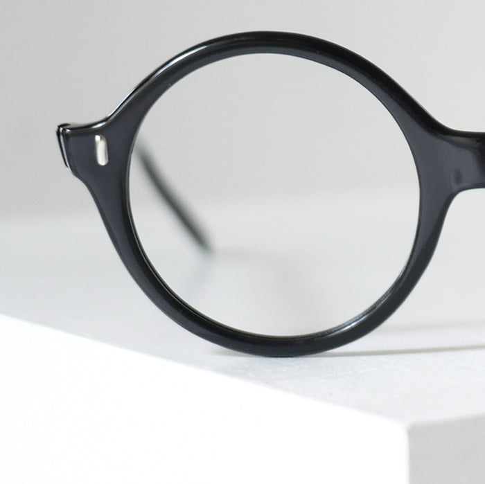 FRAME FRANCE フレームフランス メガネ　レディース　ヴィンテージ Frame France カプリ ラウンド ブラック ヴィンテージメガネ
