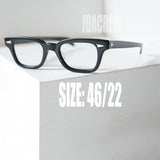 Imperial No.2359 ブラック ホーンリム・ウェリントン型ヴィンテージ眼鏡。1960年代製、保存状態良好なデッドストック。