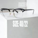 【American Optical】アメリカンオプティカル 12KGF インフルエンシャル・ブラック 48/22 ヴィンテージ