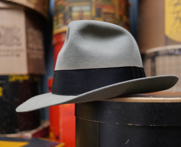 1950年代製 KNOX フィフティーン ドレスハット ヴィンテージ ライトグレー USA製 7 1/4 極美品