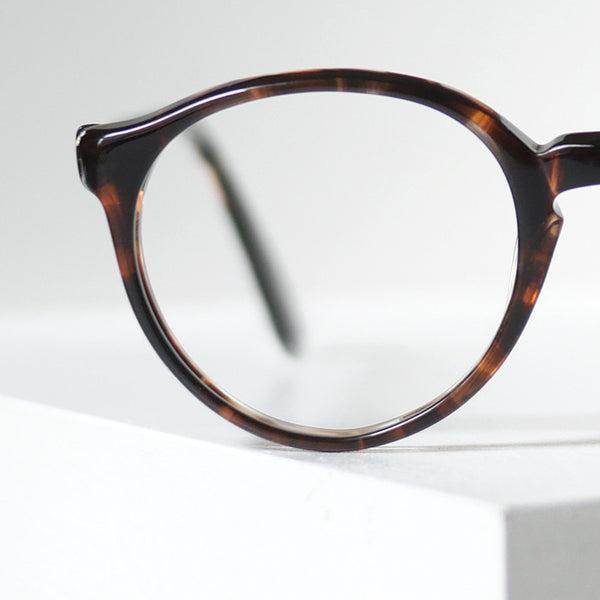 1960年代ヴィンテージ Liberty P5 50/22 ボストン型フレーム べっ甲カラー アメリカ製 アップ画像