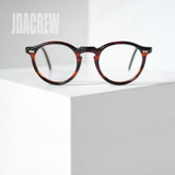 MAY OPTICAL フルヴュー No.072 アンバーカラーのヴィンテージP3ボストン眼鏡。1960年代のデッドストック品。
